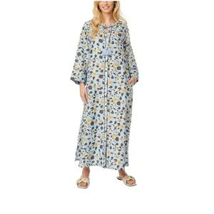 Roller Rabbit Blue Floral Dress Size M NWT